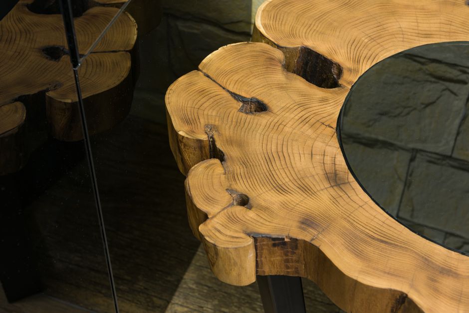 Live edge wood custom dining table